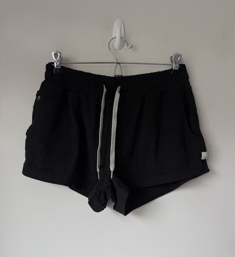 Vuori Halo Performance Black Shorts Activewear Athletic Running Women's S